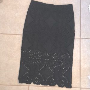 Abercrombie & Fitch Lace Pencil Skirt size 2